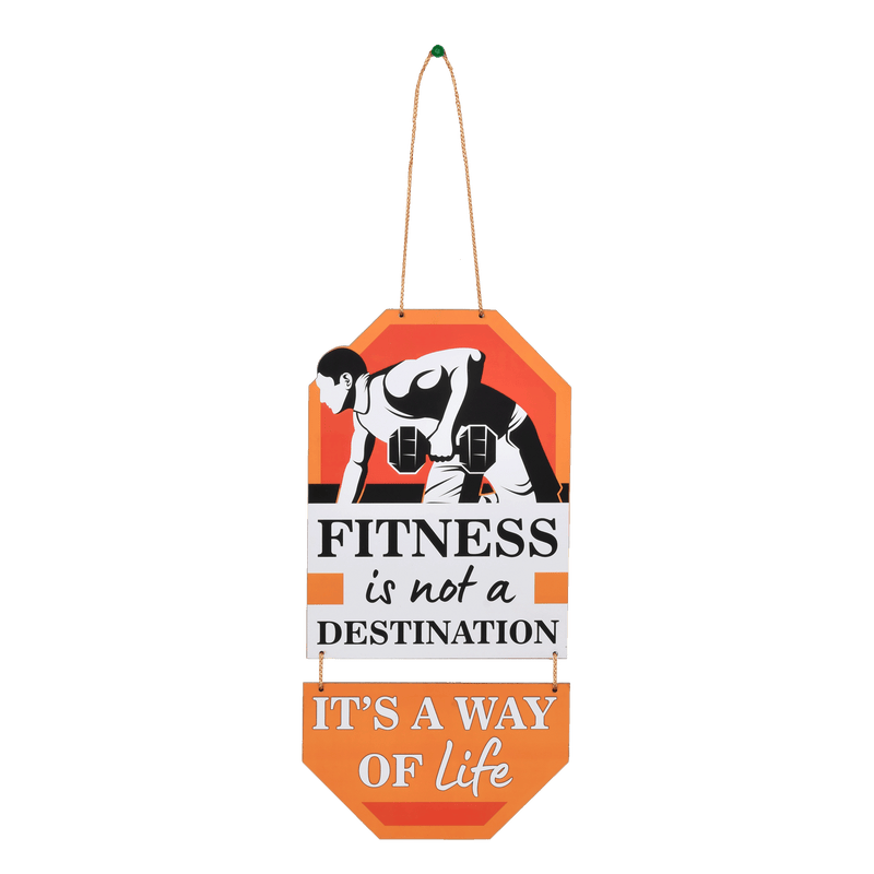 Fitness is a Way of Life Wall Hanging