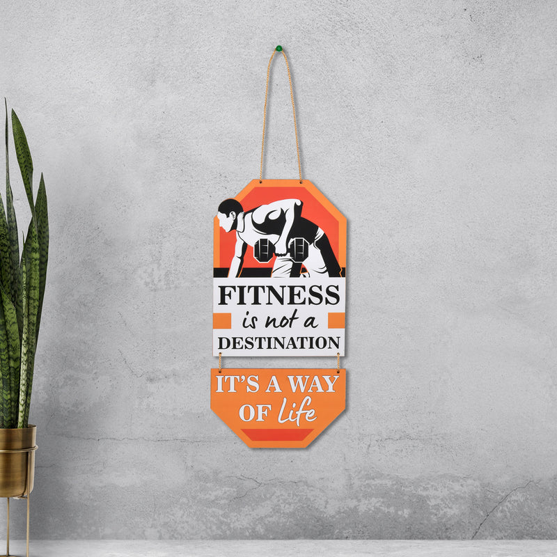 Fitness is a Way of Life Wall Hanging