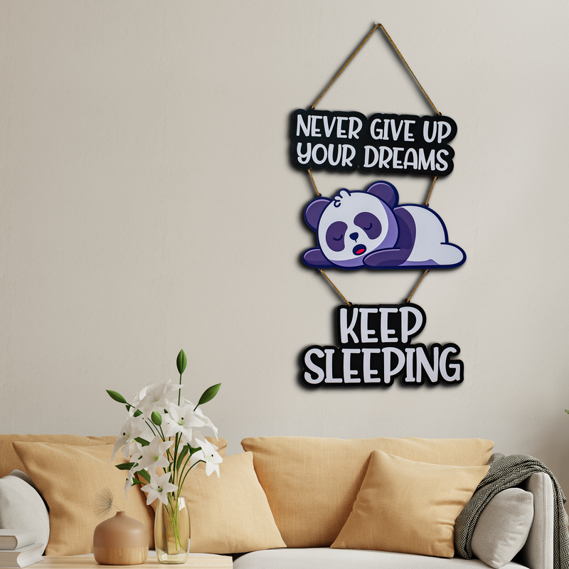 Dreaming Panda Wall Hanging