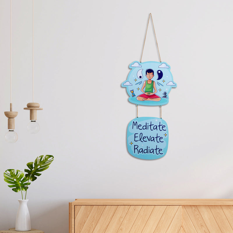 Meditate Elevate Radiate Wall Hanging