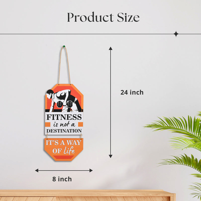 Fitness is a Way of Life Wall Hanging