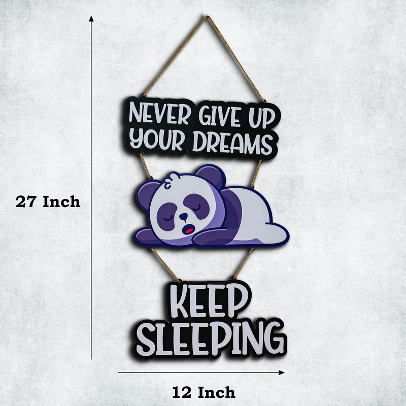 Dreaming Panda Wall Hanging