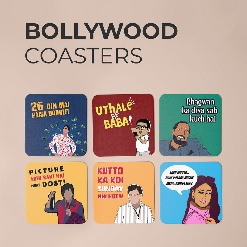 Bollywood Blockbuster Coasters (Set of 6)