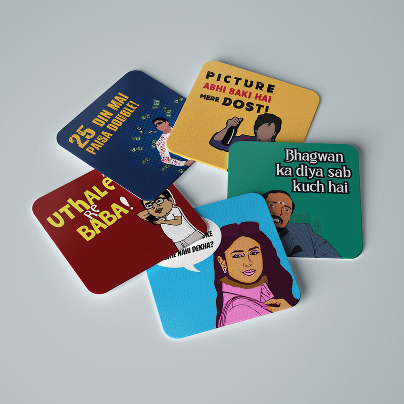 Bollywood Blockbuster Coasters (Set of 6)