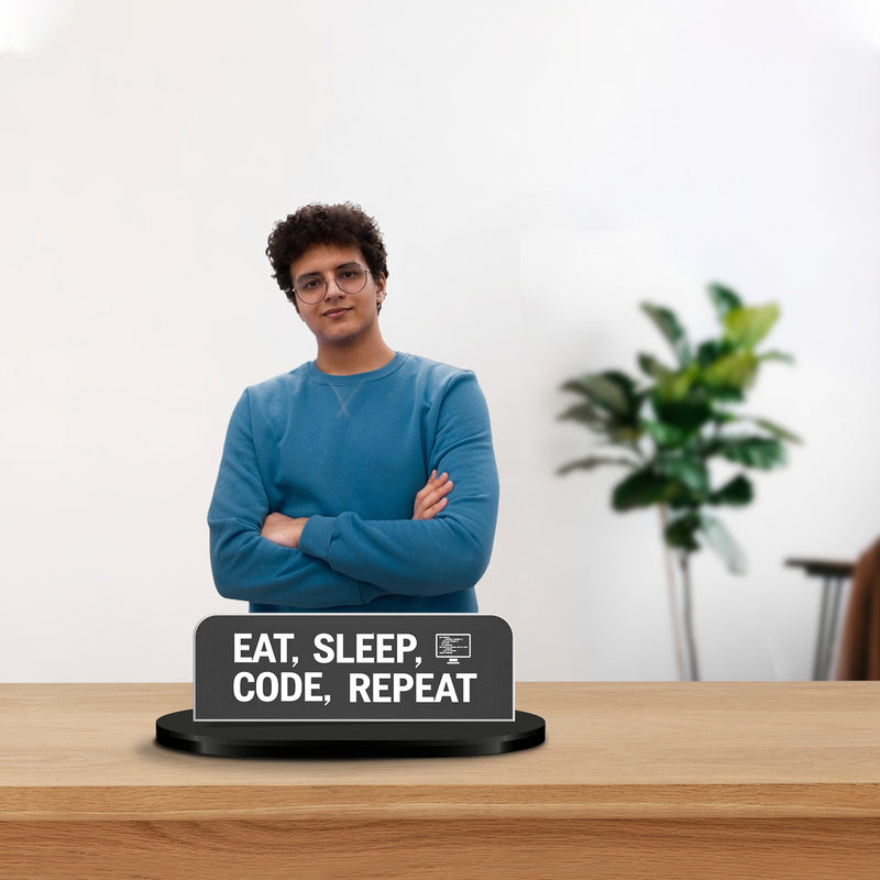 Personalized Coder Caricature Standee