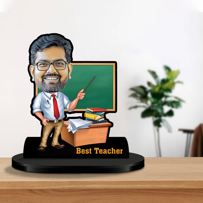 Teacher’s Day Exclusive – Personalized Male Teacher Caricature Gift