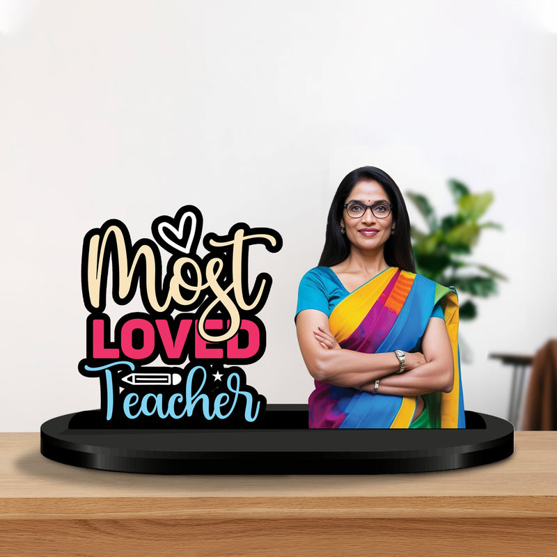 Customized “Most Loved Teacher” Caricature – Personalized Teacher’s Day Gift