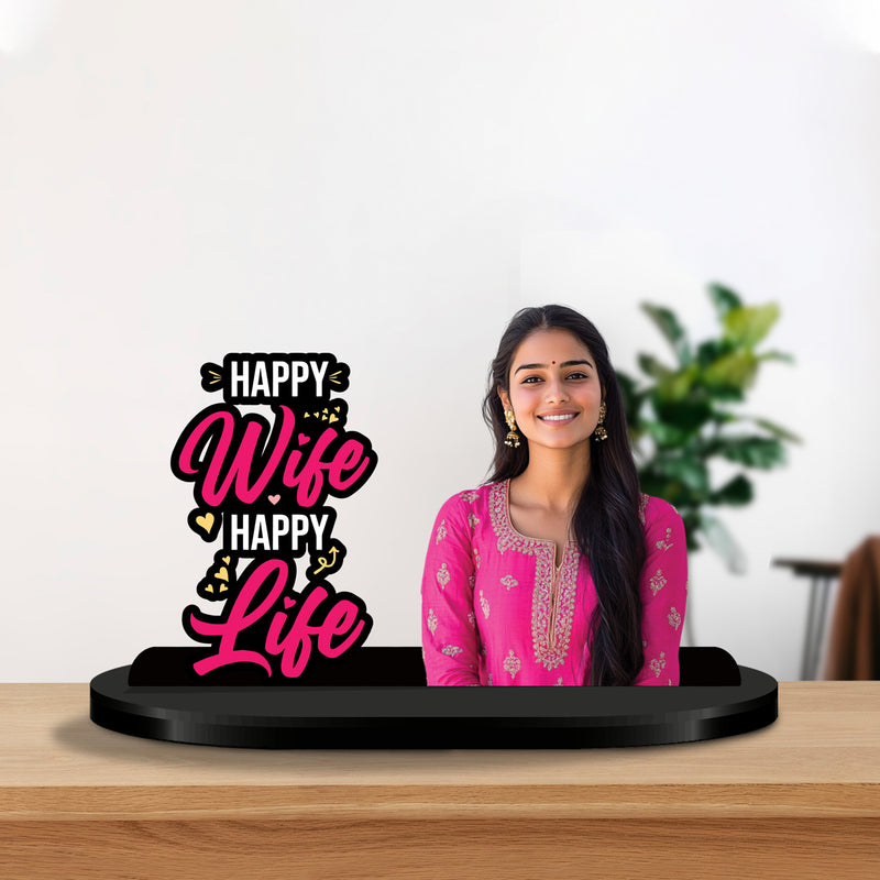 Happy Wife Happy Life Personalized Caricature