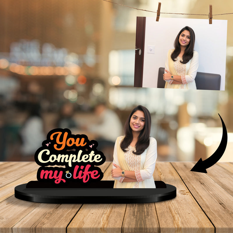 You Complete My Life Personalized Caricature