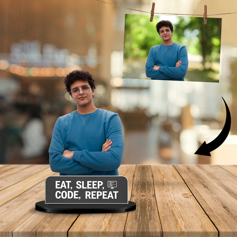 Personalized Coder Caricature Standee