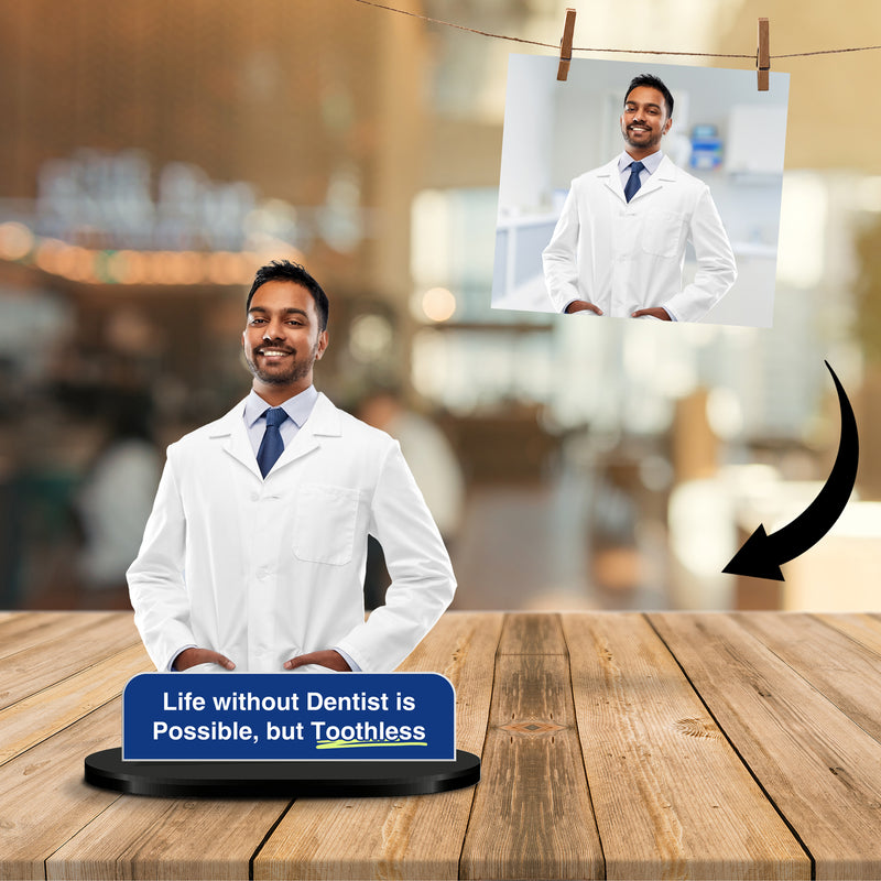 Personalized Dentist Caricature Standee