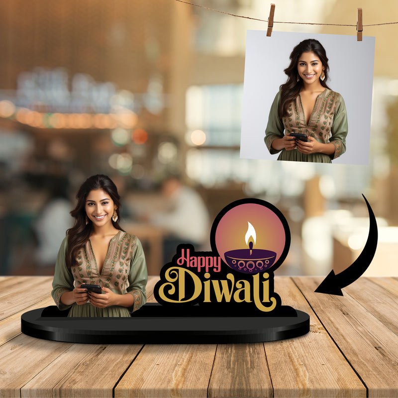 Happy Diwali Personalized Caricature Standee