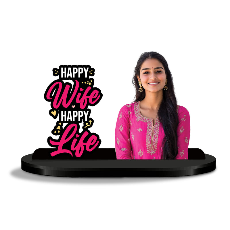 Happy Wife Happy Life Personalized Caricature