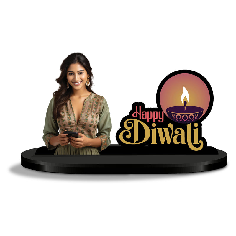 Happy Diwali Personalized Caricature Standee