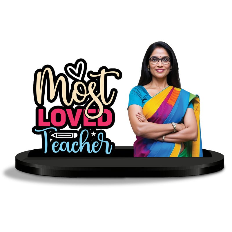 Customized “Most Loved Teacher” Caricature – Personalized Teacher’s Day Gift