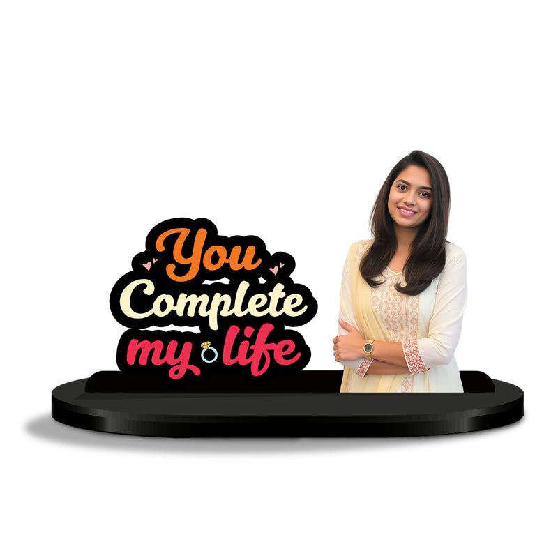 You Complete My Life Personalized Caricature