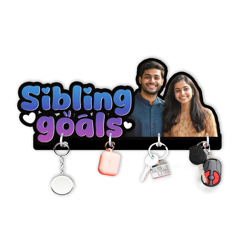 Rakhi Special Customized Key Holder – “Sibling Goals” Edition