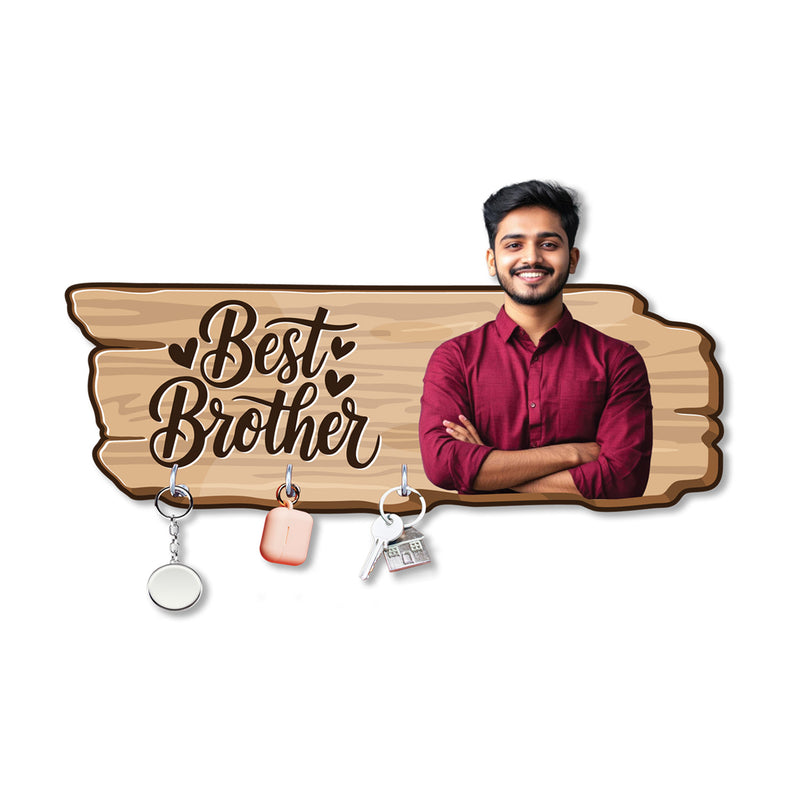 Personalized "Best Brother" 3D Key Holder