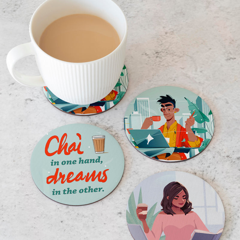 Chai & Dreams Coasters (Set of 6)