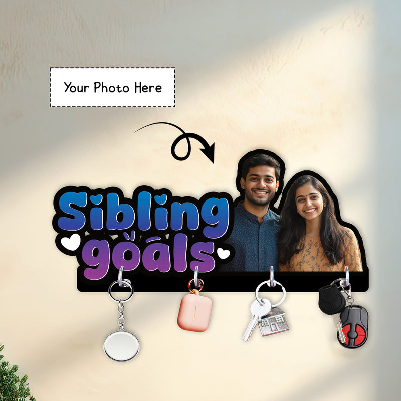 Rakhi Special Customized Key Holder – “Sibling Goals” Edition