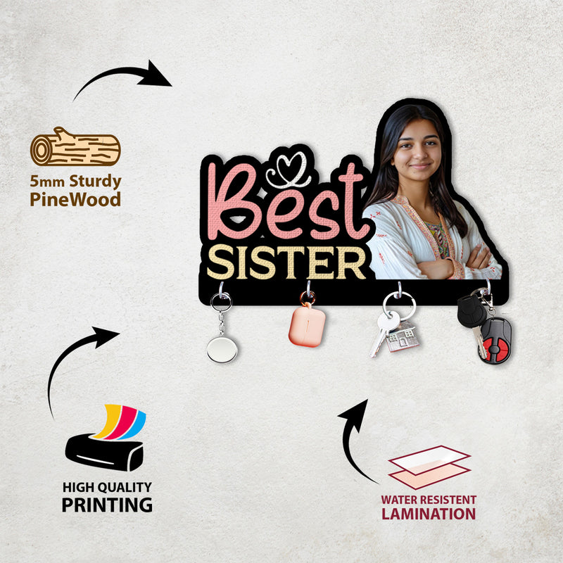Customized Rakhi Special Keyholder – Best Sister Edition