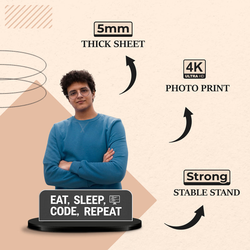 Personalized Coder Caricature Standee