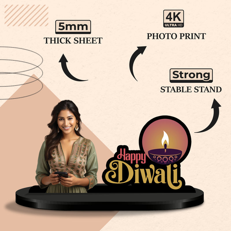 Happy Diwali Personalized Caricature Standee