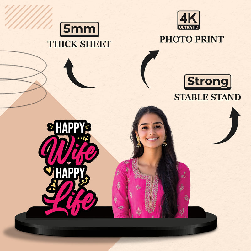 Happy Wife Happy Life Personalized Caricature