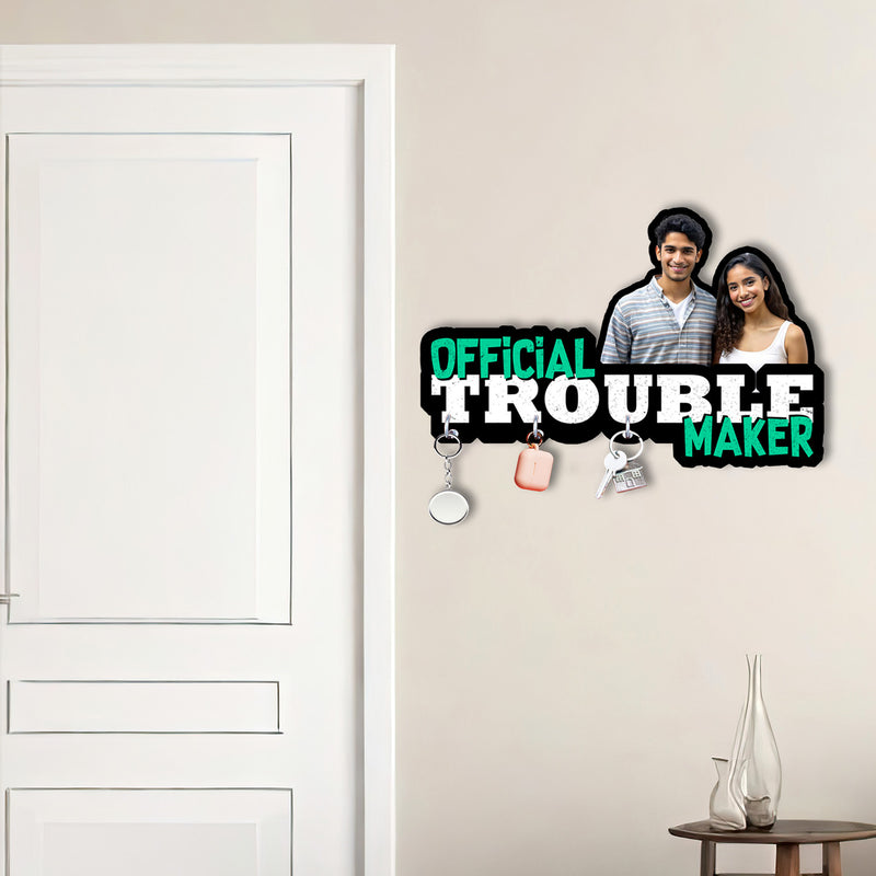 Rakhi Special Personalized Key Holder – “Official Troublemaker” Edition