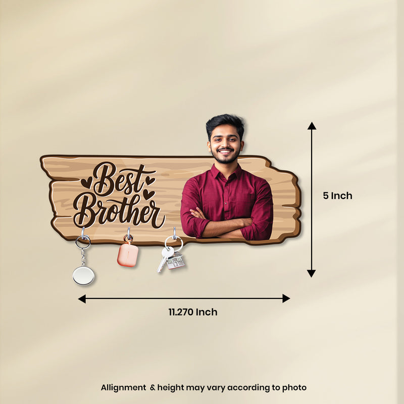 Personalized "Best Brother" 3D Key Holder