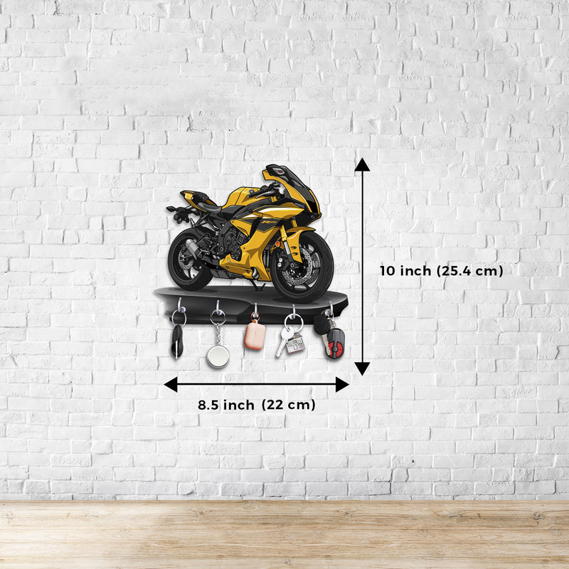 Yellow R15 Bike Keyholder