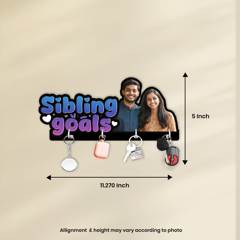 Rakhi Special Customized Key Holder – “Sibling Goals” Edition
