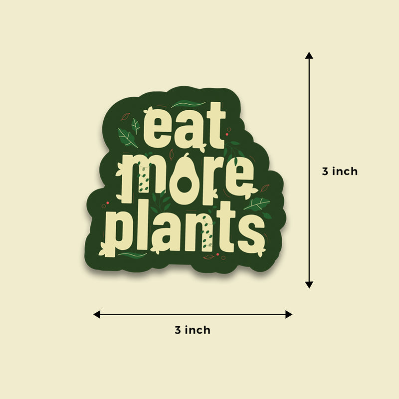 Eat More Plants Fridge Magnet