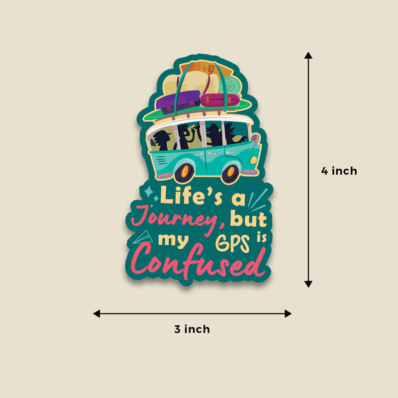 Life Is A Journey Fridge Magnet