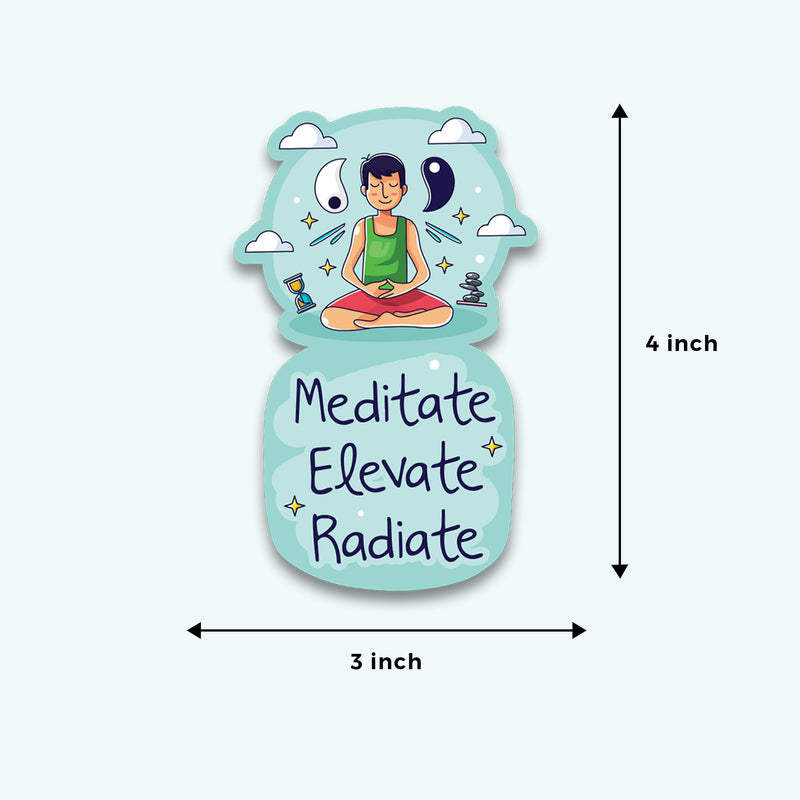 Meditate Fridge Magnet