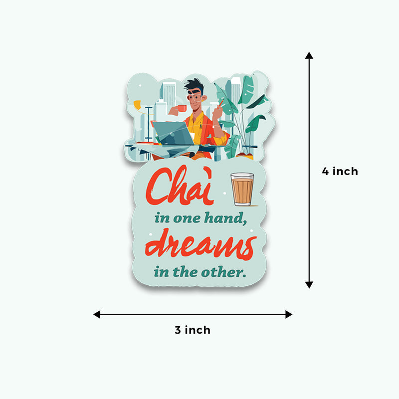 Man with Chai Fridge Magnet