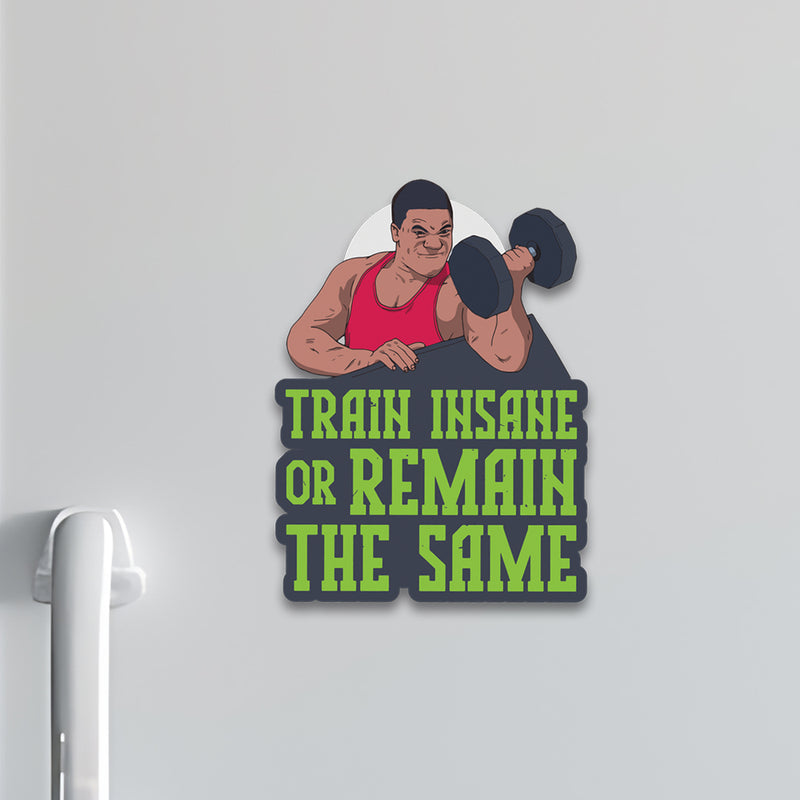 Train Insane Fridge Magnet