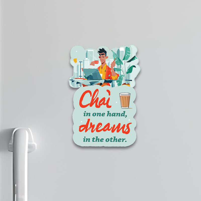 Man with Chai Fridge Magnet